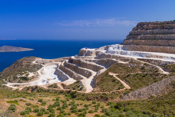Quarry on the coast of Crete — Stock Photo, Image