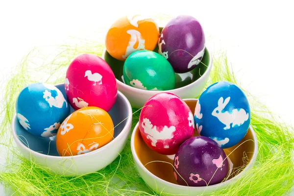Süslü paskalya yumurtaları. — Stok fotoğraf