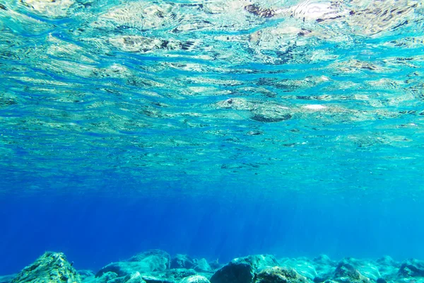 Underwater background of Aegean Sea — Stock Photo, Image