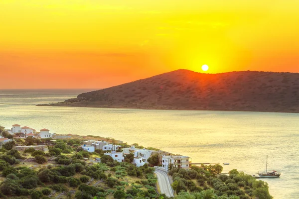 Alba a Mirabello Bay a Creta — Foto Stock