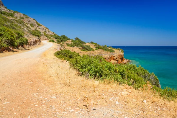 Água de Turquise da baía de Mirabello em Creta — Fotografia de Stock