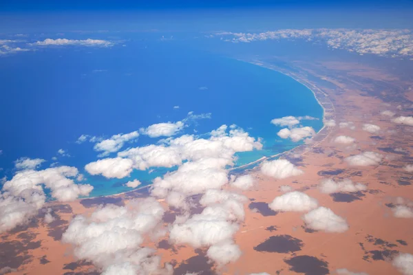 Αεροφωτογραφία της ακτής της Μεσογείου — Φωτογραφία Αρχείου