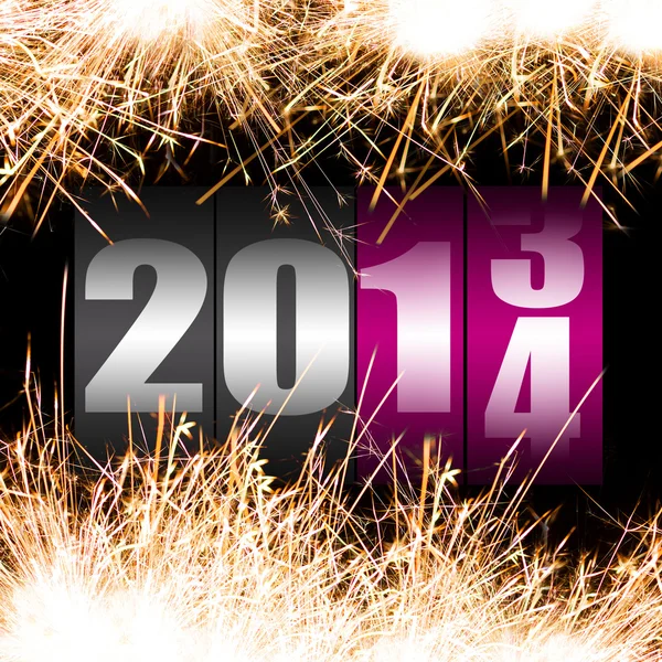 Felice anno nuovo 2014 — Foto Stock