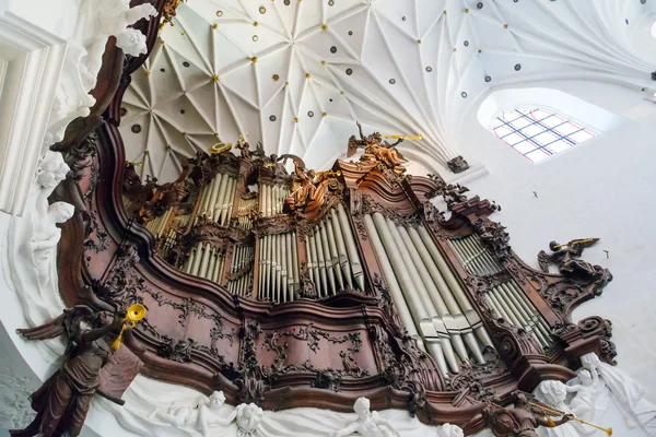 Velké varhany oliwa archcathedral v Gdaňsku — Stock fotografie