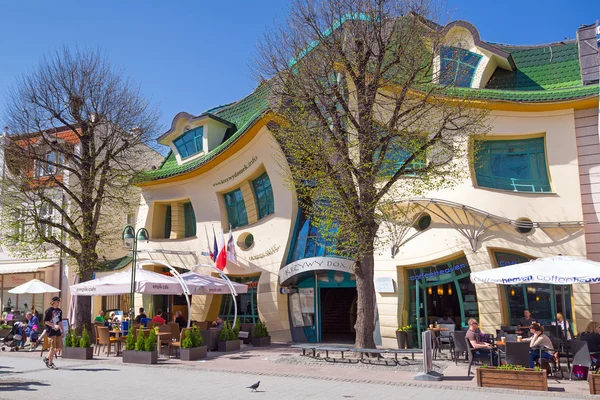 Casa torcida en la calle Monte Cassino en Sopot —  Fotos de Stock