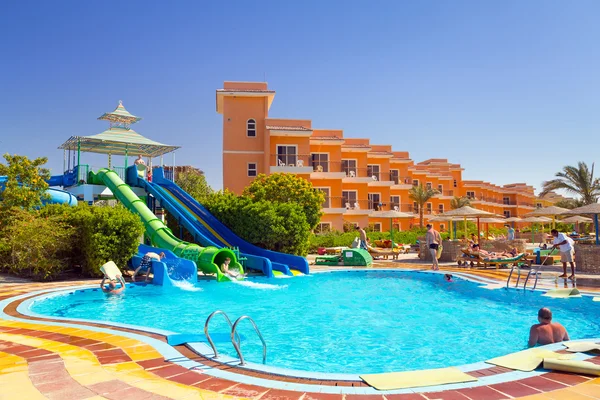 Resort tropical Três cantos Sunny Beach em Hurghada — Fotografia de Stock