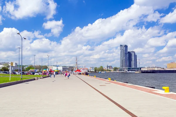 Pier at the Baltic Sea in Gdynia — Stock Photo, Image