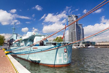 Destroyer gemisi Baltık Denizi Gdynia, Polonya