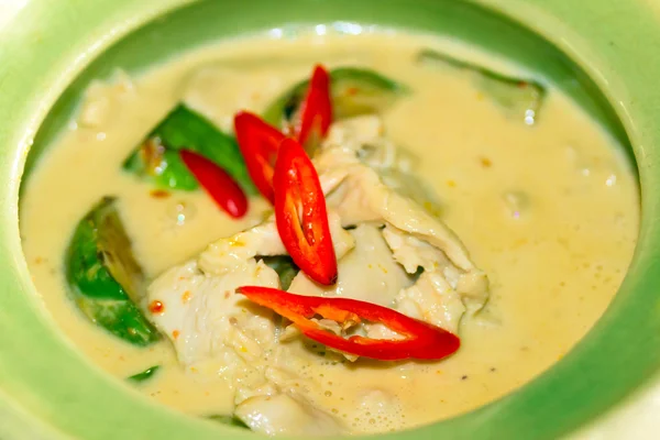 Sopa de curry verde tailandés — Foto de Stock