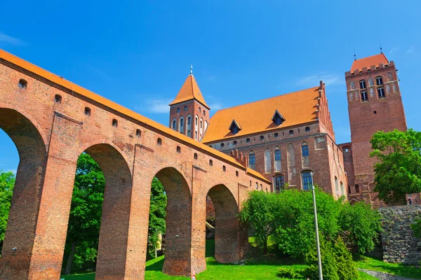 Kwidzyn kasteel en de kathedraal — Stockfoto