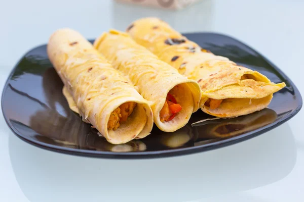 Mexican style enchiladas — Stock Photo, Image