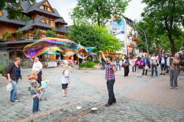 zakopane, Polonya sokak krupowki