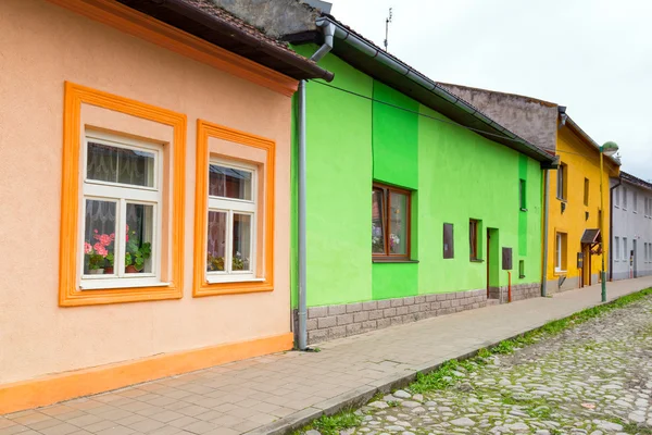 Streets of Podolínec town — Stok fotoğraf