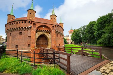 Cracow barbican in Poland