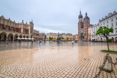 Eski kasaba cracow sukiennice Simgesel Yapı ile
