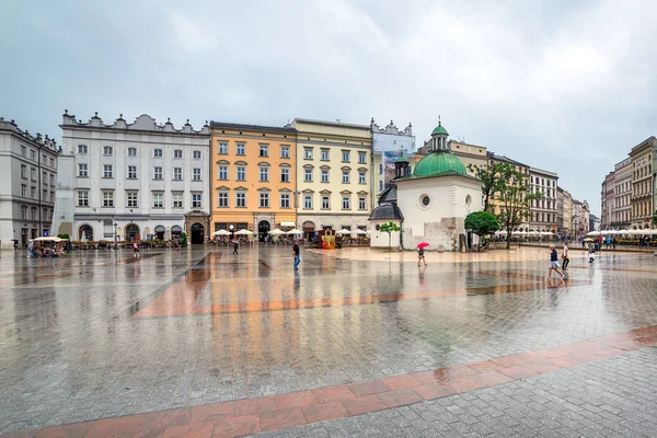 Main square of the old town in Cracow — Stock Photo, Image