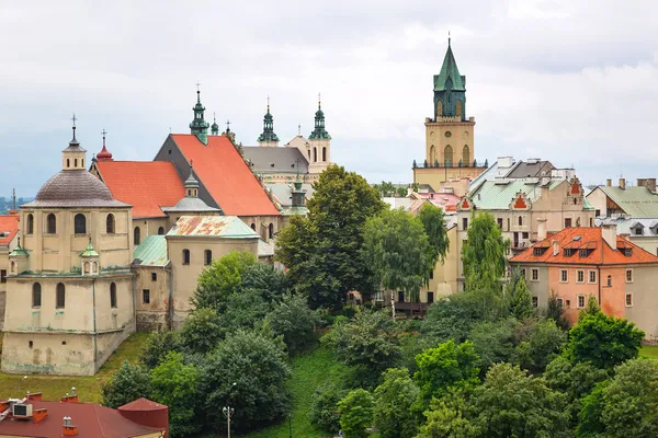 Beautiful architecture of the old town in Lublin — Stock Photo, Image