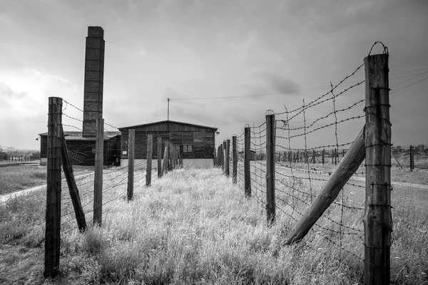 Majdanek 集中营在卢布林，波兰 — 图库照片