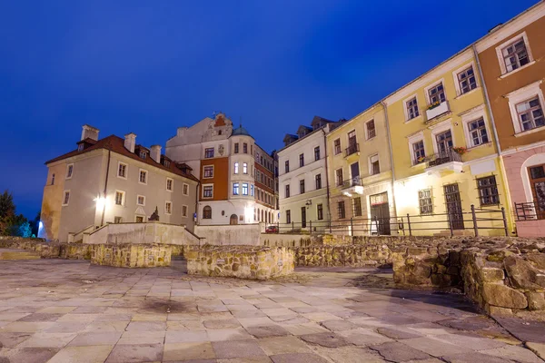 Città vecchia di Lublino di notte — Foto Stock