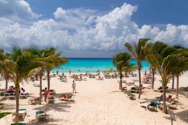 Playacar beach, Karayip Denizi, Meksika
