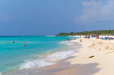 Playacar beach, Karayip Denizi, Meksika
