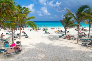 Playacar beach, Karayip Denizi, Meksika