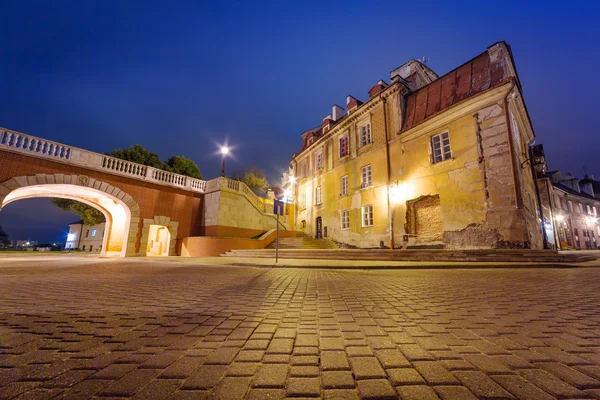 Old town of Lublin at night — Stock Photo, Image