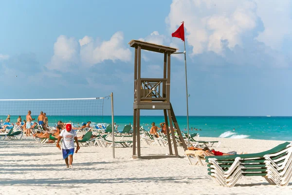 A Karib-tenger, mexikói Playacar beach — Stock Fotó