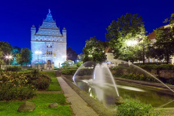 Torun eski şehir gece — Stok fotoğraf