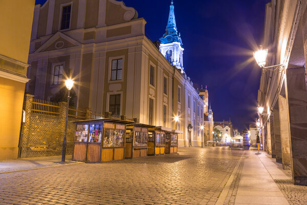 Torun old town at night, Poland