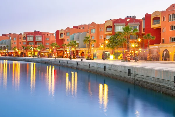 Bella architettura di Hurghada Marina — Foto Stock