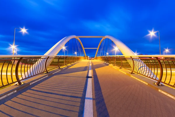 Arquitetura de viaduto de rodovia à noite — Fotografia de Stock