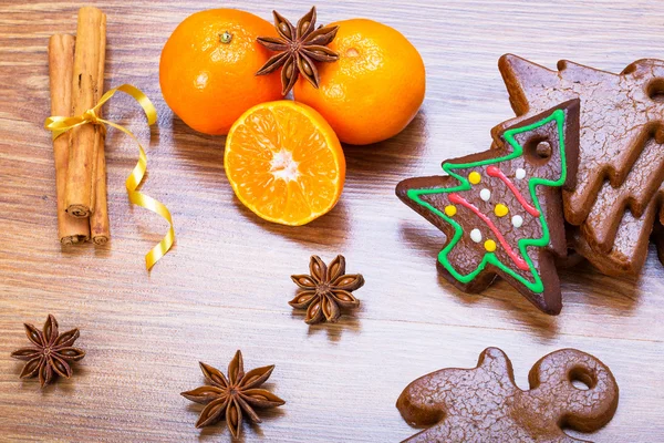 Різдвяна пекарня з імбирним печивом — стокове фото