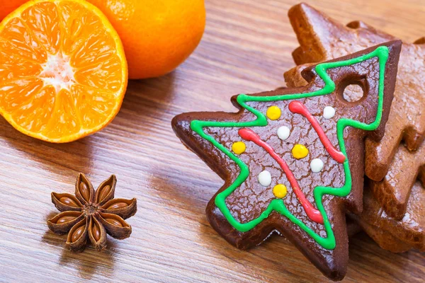 Panadería de Navidad con galletas de jengibre — Foto de Stock