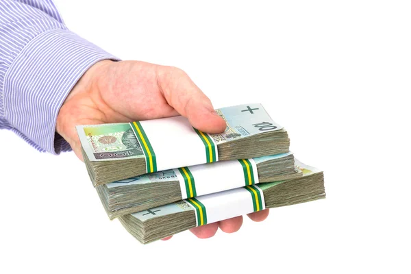 Cash in hand as a loan symbol — Stock Photo, Image