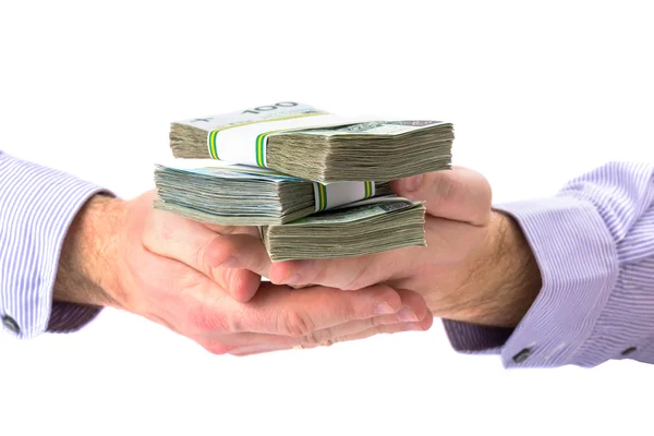 Cash in hand as a loan symbol — Stock Photo, Image