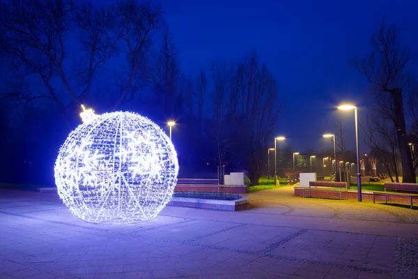 Pruszcz Gdanski com bugigangas de Natal, Polónia — Fotografia de Stock