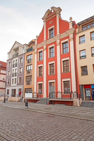 Oude stad in elblag, Polen — Stockfoto