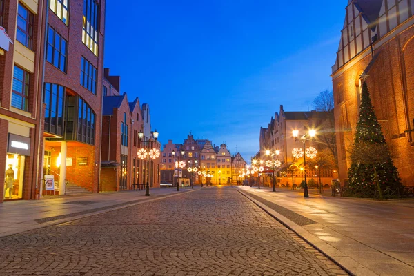 Altstadt von Elbing bei Nacht — Stockfoto