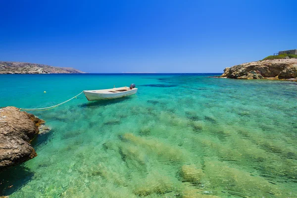 Lagoa azul da praia de Vai em Creta — Fotografia de Stock