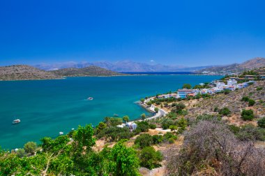 Scenery of Mirabello Bay on Crete clipart