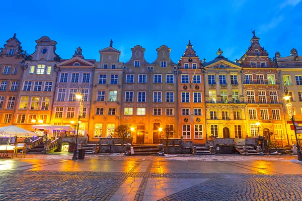 Gdansk eski şehrin mimarisi — Stok fotoğraf