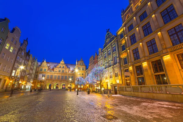 Arkitekturen i gamla stan i gdansk — Stockfoto