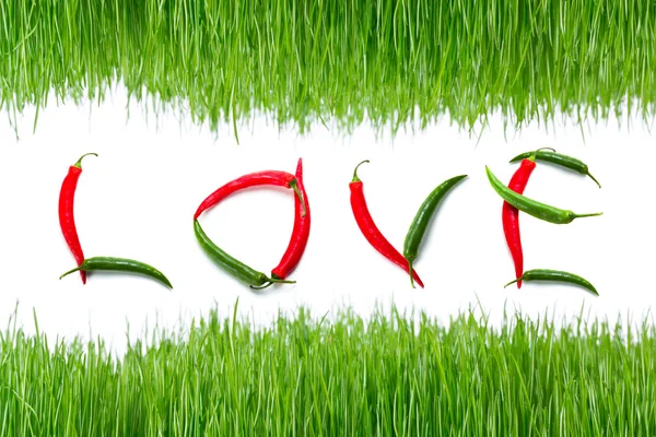 Spicy love sign — Stock Photo, Image