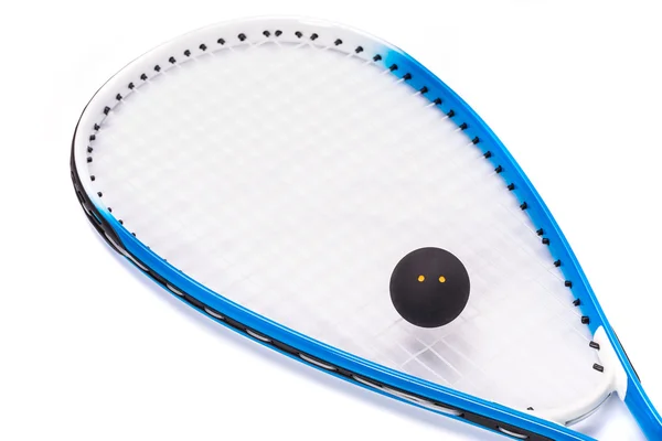 Squash rackets over Wit — Stockfoto