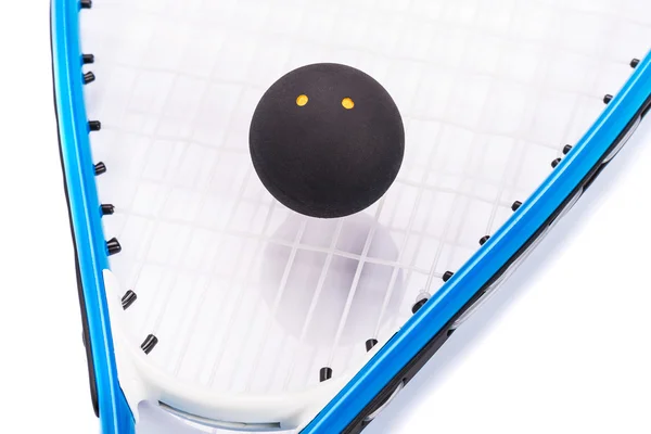 Squash rackets over Wit — Stockfoto