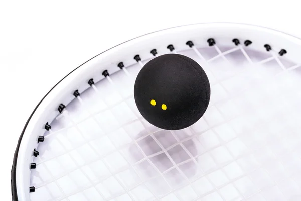 Racchette da squash su bianco — Foto Stock