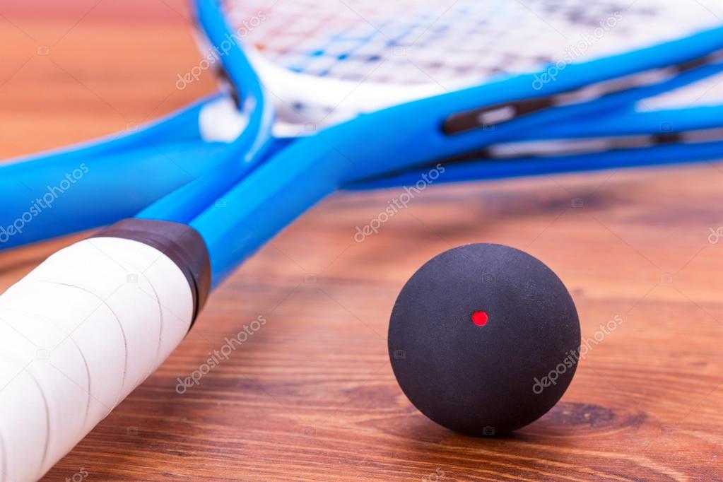 Squash rackets and ball Stock Photo by ©Patryk_Kosmider 41007243
