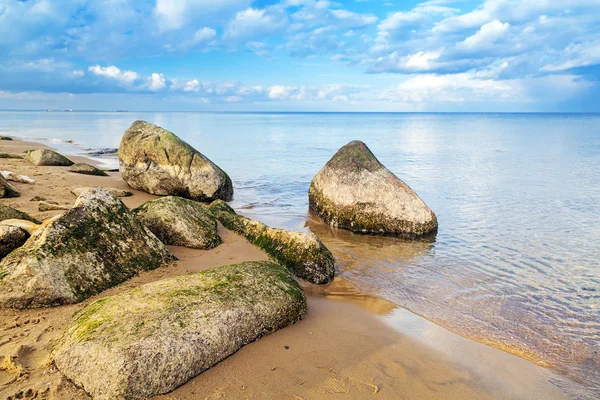 Calme paysage de la mer Baltique à l'heure d'hiver — Photo