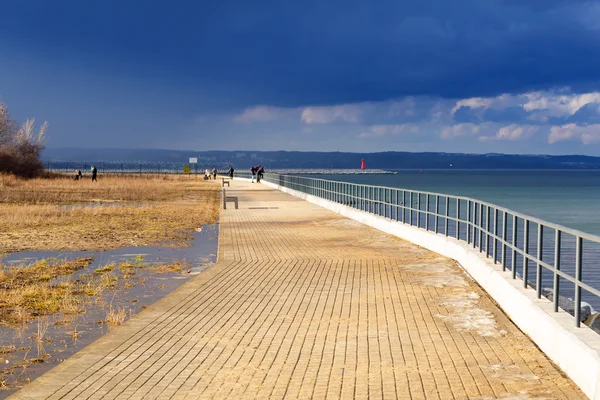 Promenade at Baltic Sea in Gdansk — Stock Photo, Image